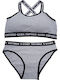 Isaia Underwear Set with Sports Bra & Slip Light Grey