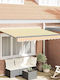 vidaXL Zelt Terrasse mit LEDs Gelb 3x2m