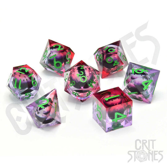 Poison Ivy Vision Floating Eye Rpg Dice Set