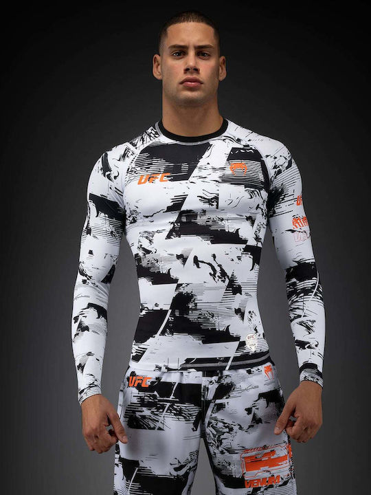 Venum Long Sleeve Shirt VNMUFC-00430-108 for Jiu-Jitsu / MMA White