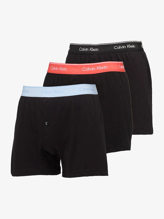 Slipuri pentru bărbați Black, Black-punch 3Pachet