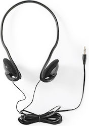 Nedis 3.5mm Wired Headphones Powerful Bass Ultra-lightweight 1.10m Black