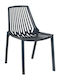 Outdoor Chair Polypropylene Ella Dark Grey 42x56x79cm