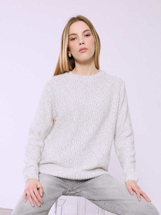 Celestino Women's Melange Sweater Loose Fit Lig...