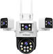 Sricam SH066 IP Quad Κάμερα Παρακολούθησης Wi-Fi 4K Αδιάβροχη με Αμφίδρομη Επικοινωνία και Φακό 4mm