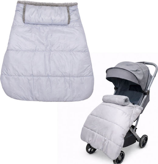 Kidizi Universal Sac de picioare pentru cărucior Impermeabil Gri cu căptușeală Fleece