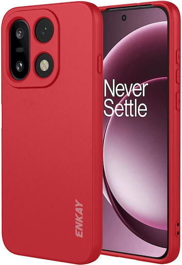 Enkay Liquid Θήκη Σιλικόνης Red Oneplus 15 5g