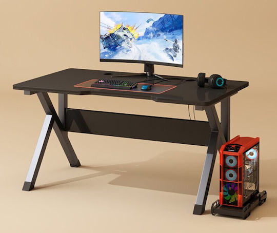 Gaming-Schreibtisch 120x60x75cm Schwarz