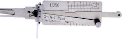 Lishi Original Hu56 Auto Tool Decoder – 2-in-1 Pick Unlocking Doors Trunk Compatible Volvo S40 V40 Mitsubishi Carisma