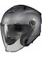 Axxis Blazer SV Titanium Mat Motorcycle Helmet Jet ECE 22.06 1550gr with Sunvisor