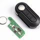 Foldable Car Key Shell with 3 Buttons for Peugeot / Fiat