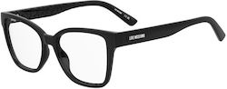 Moschino Damen Acetat Schmetterling Brillengestelle mit Rezept