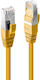 Lindy S/FTP Cat.6 (Gigabit) Καλώδιο Δικτύου Ethernet 20m Κίτρινο