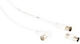 G&BL Cablu Antenă Coaxial de sex masculin - Coaxial de sex feminin Alb