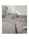 Das Home Bettwäsche-Set Einzel 170x260cm. Happy Grey, Taupe 3Stück