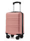 Miss Lulu Cabin Hard Travel Suitcase Nude with 4 Wheels Height 45cm