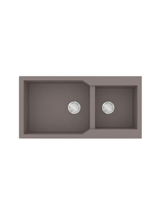 Sanitec Drop-In Sink Synthetic Granite W100xD50...