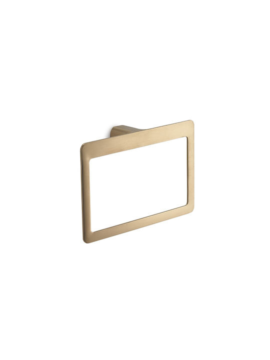 Gedy Pirinei Pi70 Single Wall-Mounted Bathroom Ring Gold