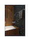 Piccadilly Single Wall-Mounted Bathroom Rail White