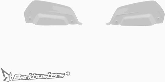 Barkbusters Motorcycle Protective Hand Guards in White Colour