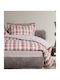 Das Home Duvet Cover Set Cotton Queen with 2 Pillowcases 220x240 Happy Taupe