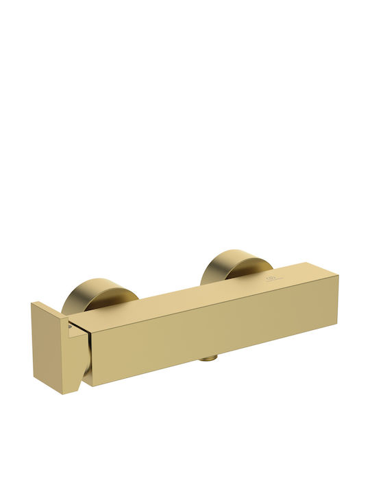 Ideal Standard Extra Αναμεικτική Μπαταρία Ντουζιέρας Πλήρες Σετ Χρυσή