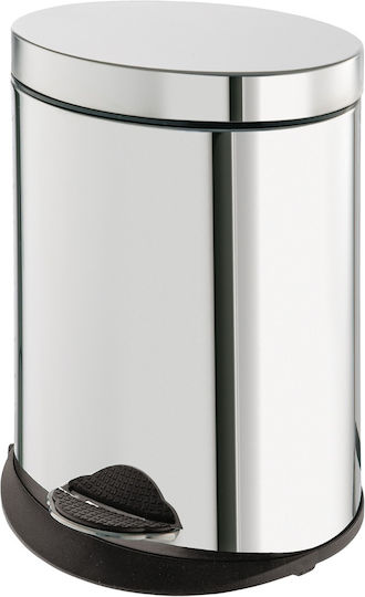 Gedy Inox Bathroom Basket Soft Close 5lt Silver