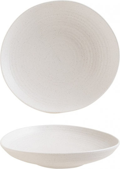 Bonna Premium Placă Adâncă Albă cu Diametru 26cm 6 Bucăți