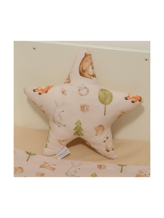 Baby Oliver Διακοσμητικό Μαξιλάρι Κούνιας Μπεζ 37x37cm Baby Oliver Διακοσμητικό Μαξιλάρι Κούνιας Μπεζ 37x37cm