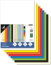 Kangaro Χαρτονι Α4 160gr 50φ Rainbow 10 Χρωματα