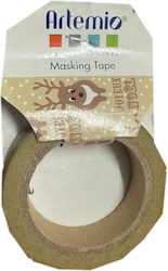 Διακοσμητική Αυτοκόλλητη Ταινία Artemio 10mx 15mm Masking Tape Sweet Reindeer