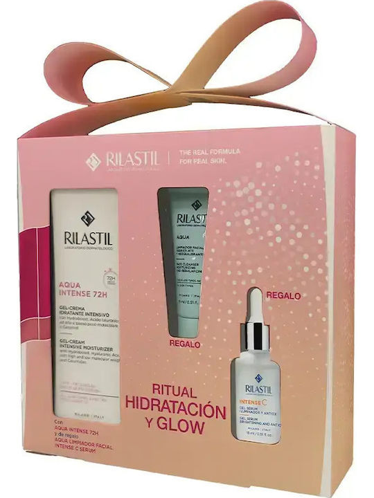 Rilastil Hydration And Glow Ritual Skin Care Set for Moisturizing & Brightening
