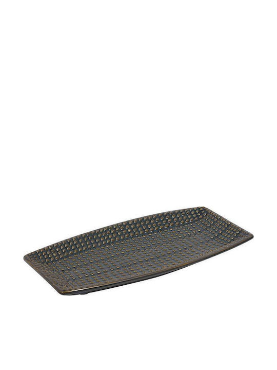 Fylliana Ceramic Decorative Platter Blue 33x33x18cm