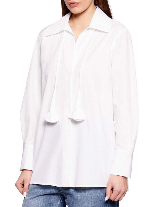 Marella Women's Long Sleeve Shirt White