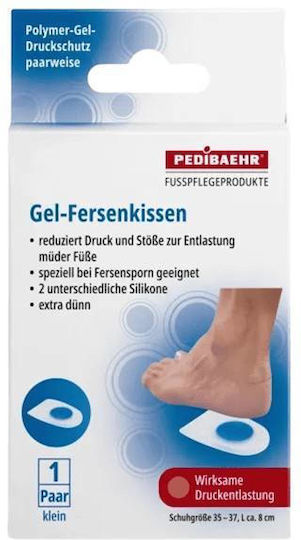 Pedibaehr Heel Silicone Cushions Small 2pcs