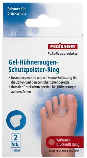 Pedibaehr Μαξιλαράκια με Gel για τους Κάλους Medium 2τμχ