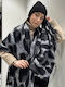 Leopard Frauen Wollschal Gray