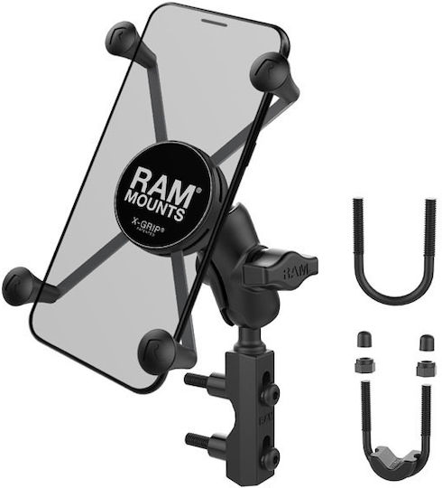 RAM Mount Стойка Мобилен телефон Мотоциклет с регулируемо рамо за на волана