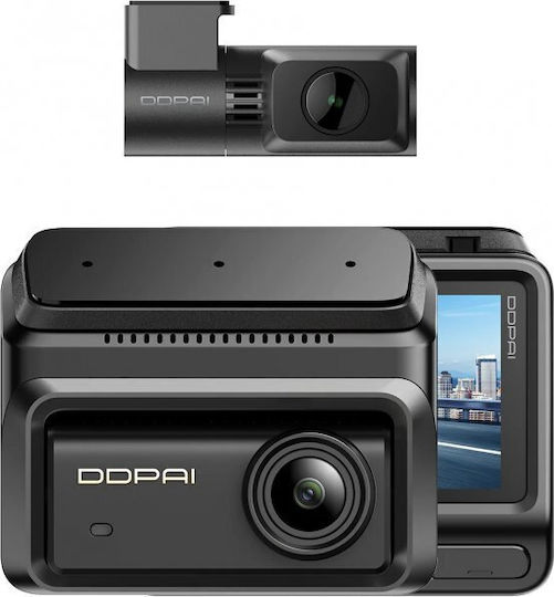 DDPAI Set Autokamera DVR 4K mit Bildschirm 3" & Rückfahrkamera