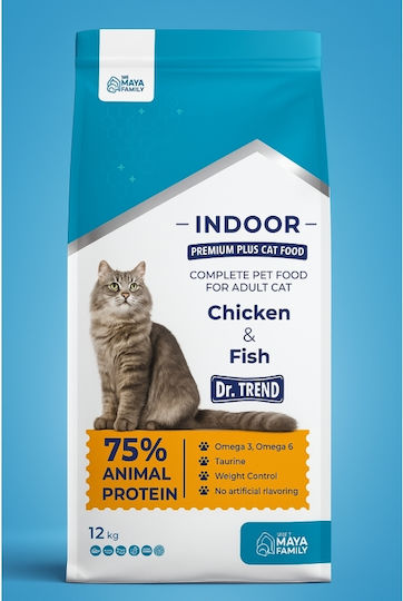 Maya Family Dry Food for Adult Cats with Chicken / Fish / Poultry / Ton / Rice / Corn