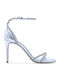 Leder Sandalen Silber