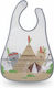Gamberritos Kids Waterproof Plastic Baby Bib with Hoop & Loop Fastener and Pocket Multicolour for 6 Months+