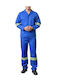 Finder Finder Work Coveralls Full Body with Reflective Tapes Light Blue