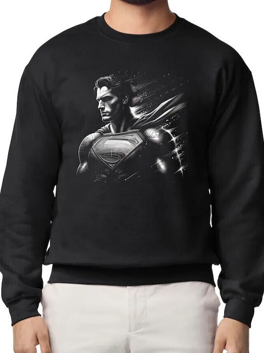 Суитшърт с обло деколте Superman Speed Blur Monochromatic Черен Pop Culture