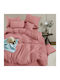 SpitiBazaar Σετ Σεντόνια Μονά με Λάστιχο 100x200+22εκ. Σάπιο Μήλο (3τμχ)