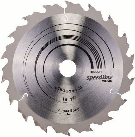Bosch Speedline Диск за рязане с 18 Зъба 160мм