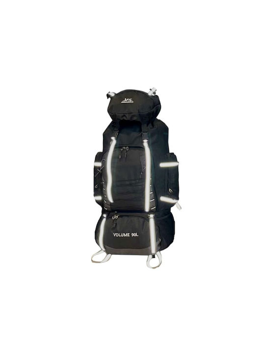Bergsteigerrucksack 90Es Schwarz