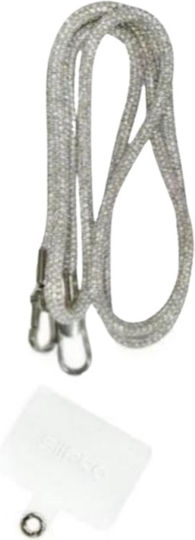 Stras Neck Strap Metal Hook Smartphone Case Silver Silver Strap Mobile Phone Case Cord