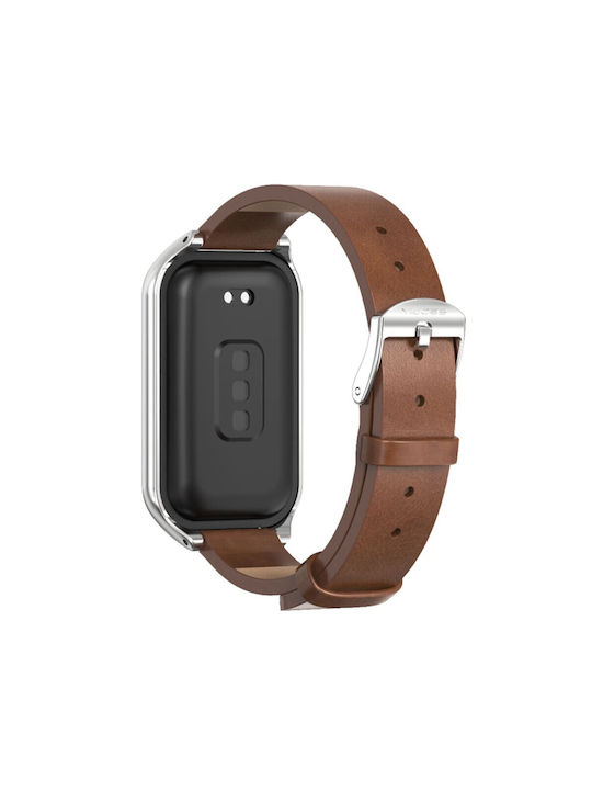 Xiaomi Smart Band 8 Active Mijobs Λουράκι Συνθετικό Δέρμα Brown