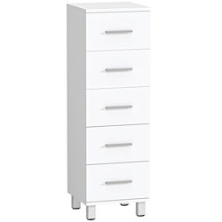 Στενό Ντουλάπι Μπάνιου 30x30x95cm Λευκό 834-906V90WT